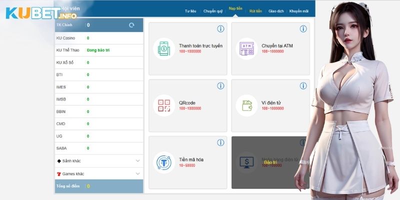 Nạp Tiền Kubet Nhanh Chóng, Hỗ Trợ Đầy Đủ Phương Thức 3 Tổng hợp cách nạp tiền Kubet thành công qua từng hình thức phổ biến